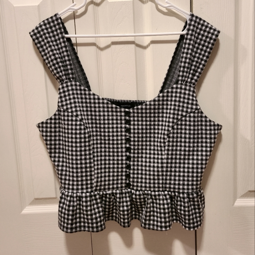Forever 21 Plus Sized Corset Tank Top